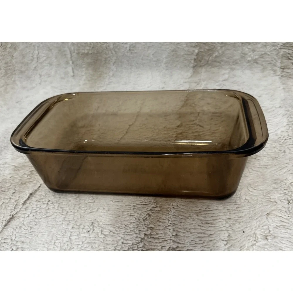 Pyrex Fireside by Corning Loaf Dish 213 in Amber Glass 1.5L (1.5 QT) - 22x11x6cm